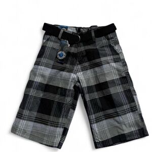 Street Rules Brand new with tags Black and Gray Plaid Shorts